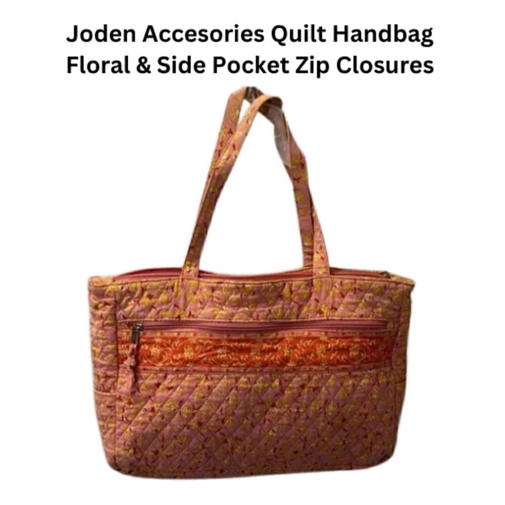 Joden Accessories Quilt Handbag Floral Design OS
